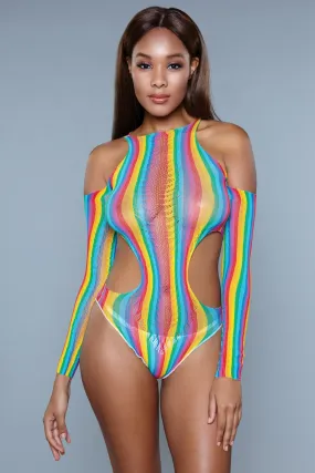 Multicolor Strange Love Bodysuit