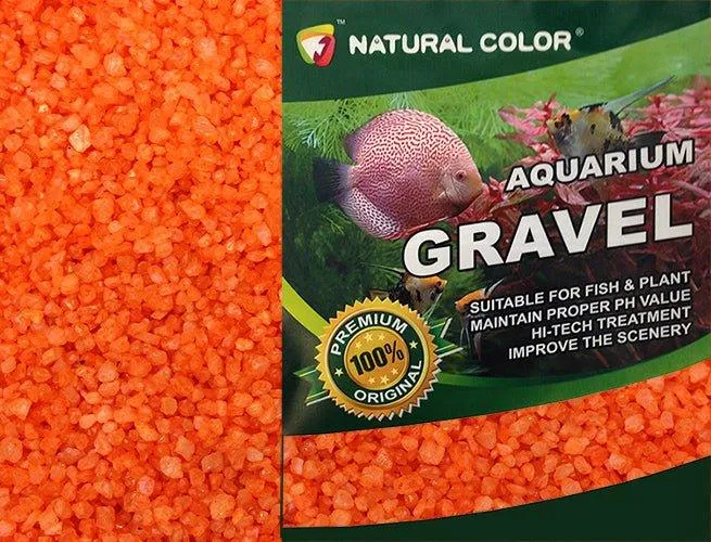 Natural Color Orange Aquarium Gravel 4 - 6mm 5kg