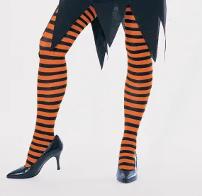 OR/ BLK STRIPED TIGHTS