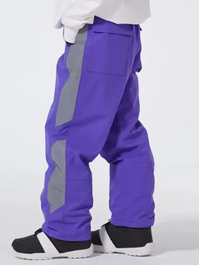 Outdoor Reflective Snowboard Pants Couple Style Sports Trousers