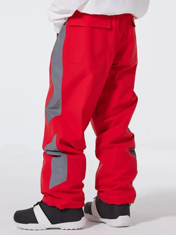 Outdoor Reflective Snowboard Pants Couple Style Sports Trousers