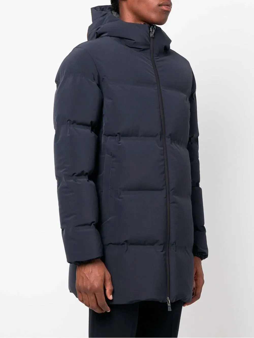 Padded mid-length coat