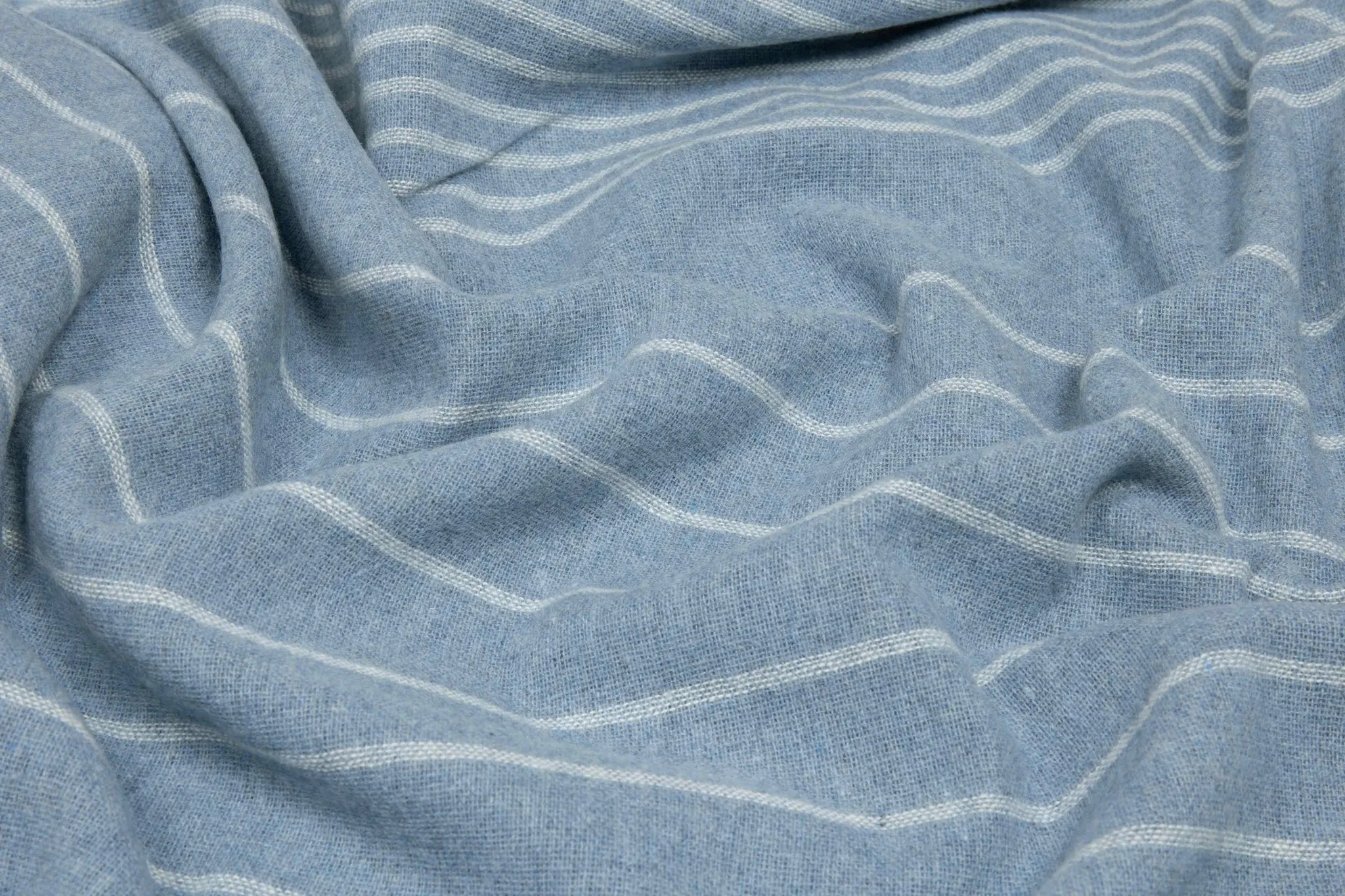 Paddington Throw - Fine Wool Blend - Forever Blue