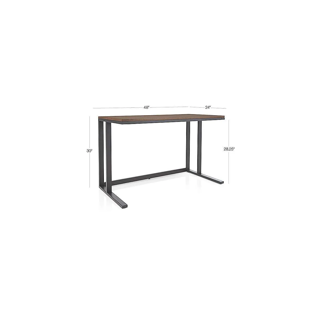 Pilsen Graphite Office Table