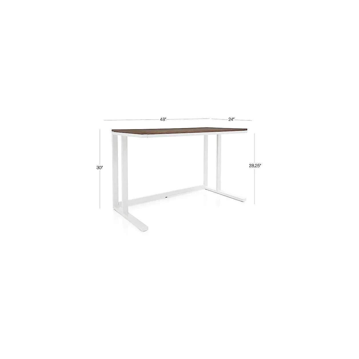 Pilsen Graphite Office Table