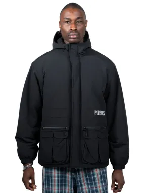 Pleasures Run Hooded Jacket in Black