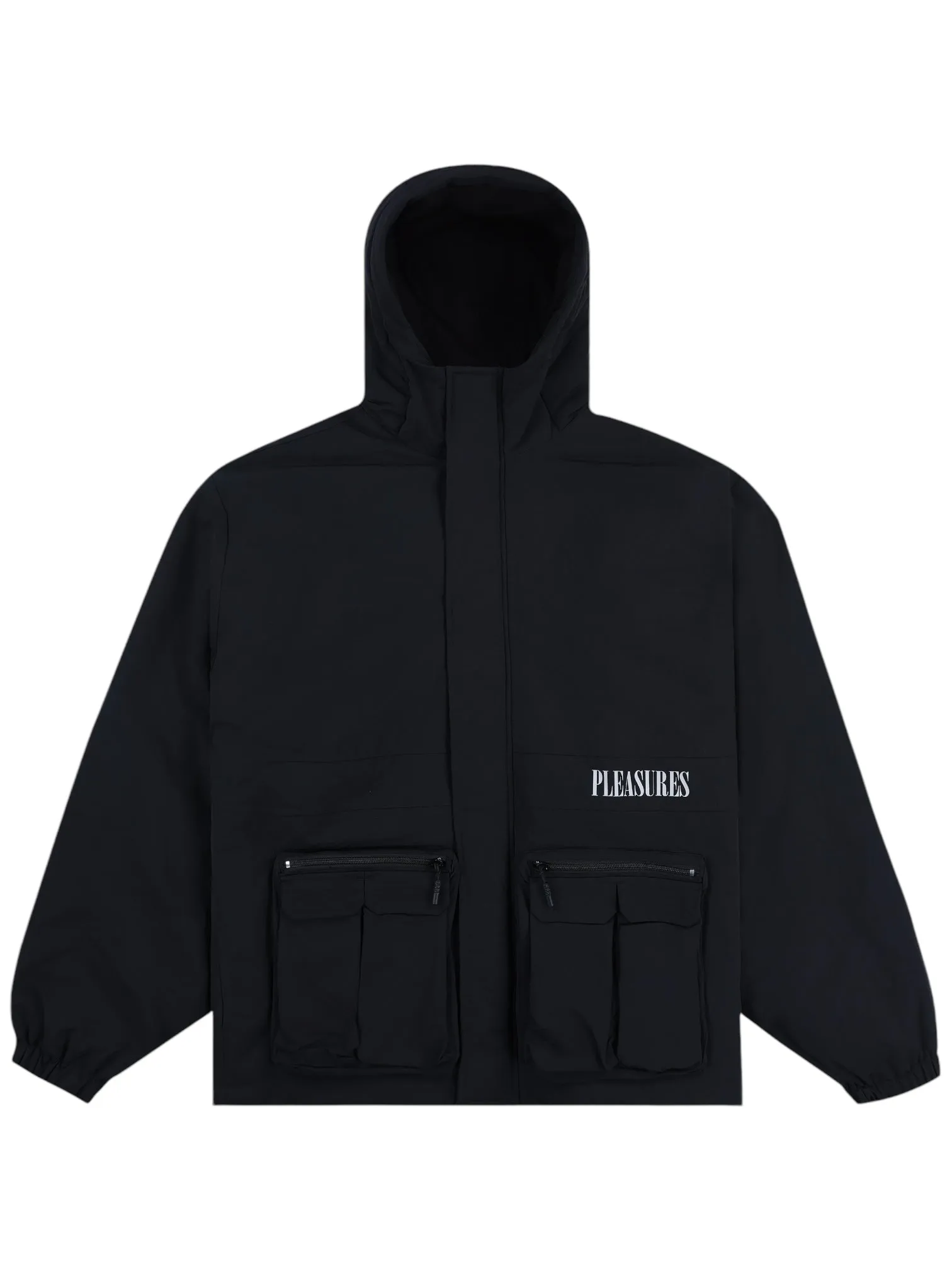 Pleasures Run Hooded Jacket in Black