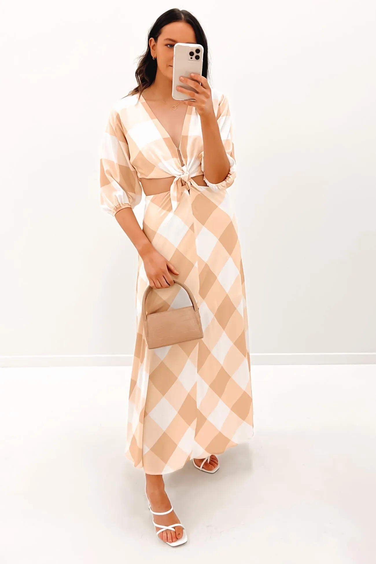 Pollie Maxi Dress Beige