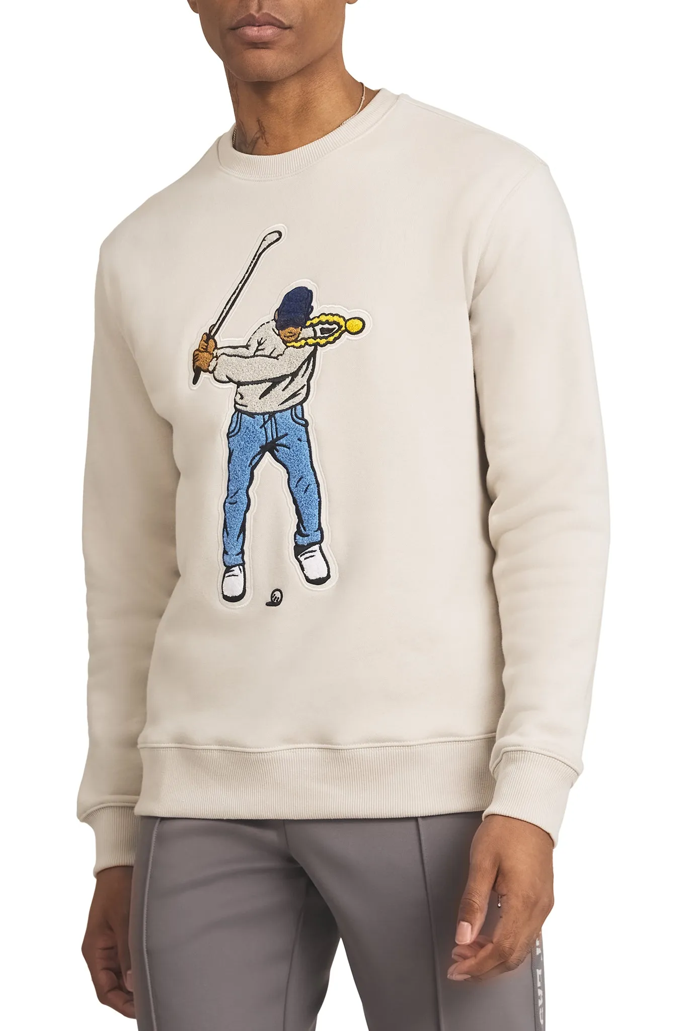 Pumice Men's Core Fleece Swingman Crew