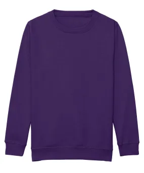 Purple - Kids AWDis sweatshirt