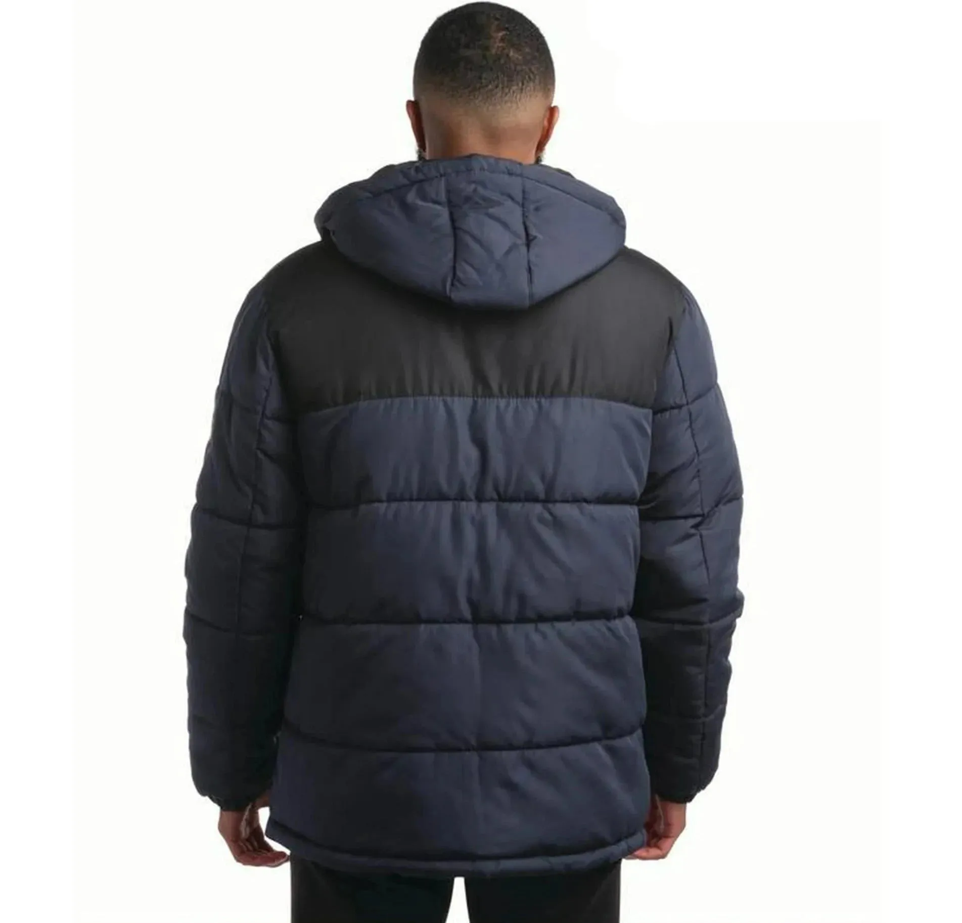 Quilted Blocked Heavy Puffer Navy