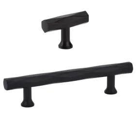 "American Designer" T-Bar Drawer Pulls in Matte Black