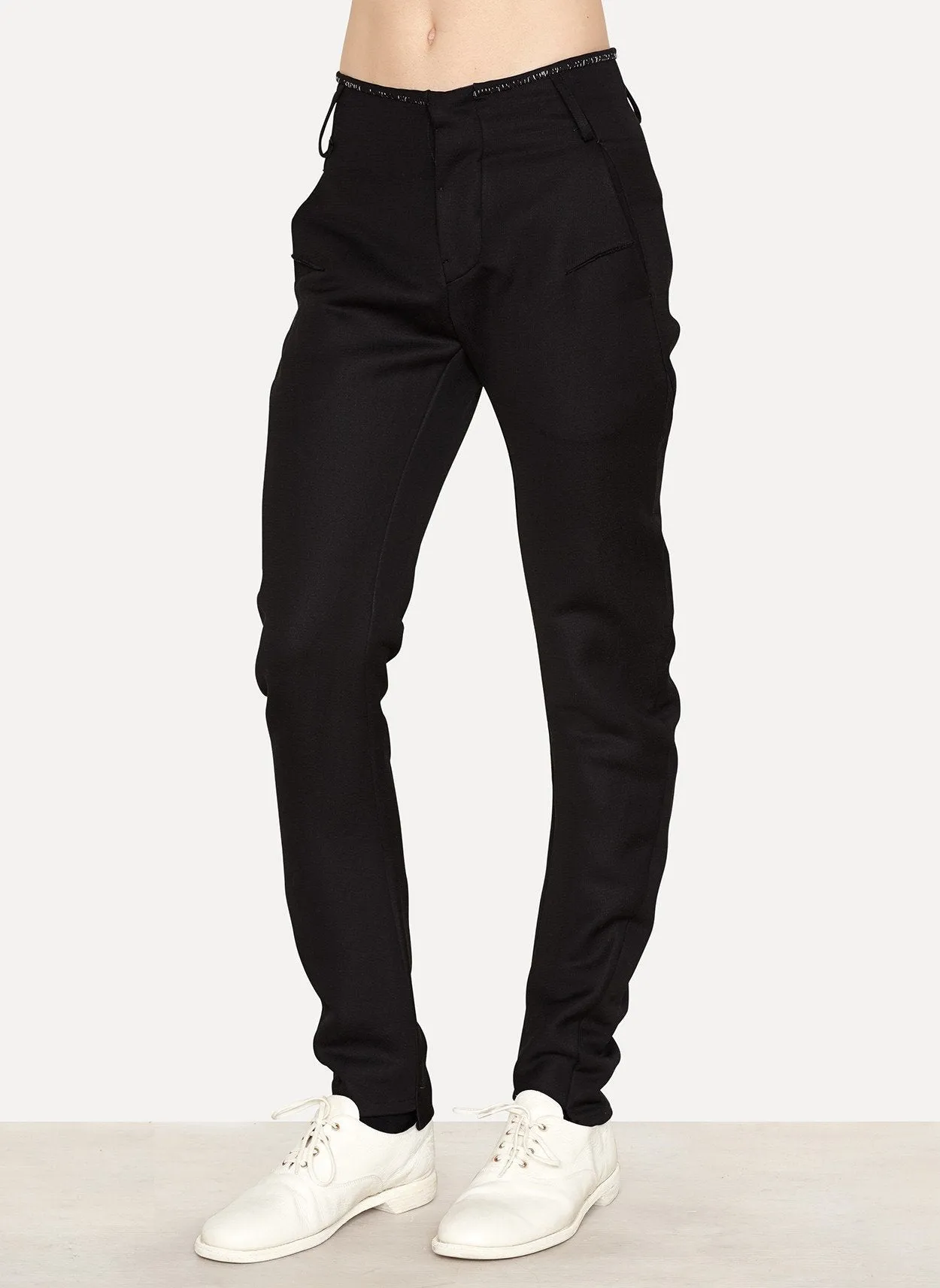 Ramie Wool Slim Pant