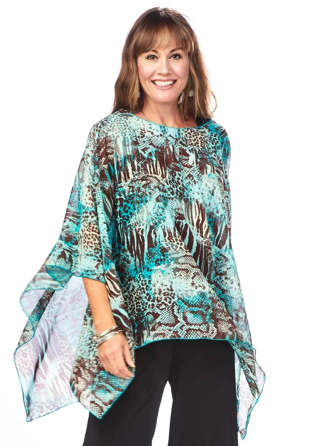 Rapz - Patterned Poncho