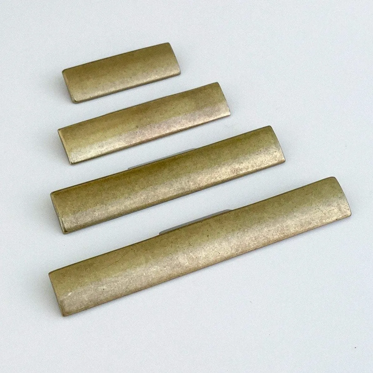 Rectangular "Dara" Aged Brass Drawer Pulls - Cabinet Handles