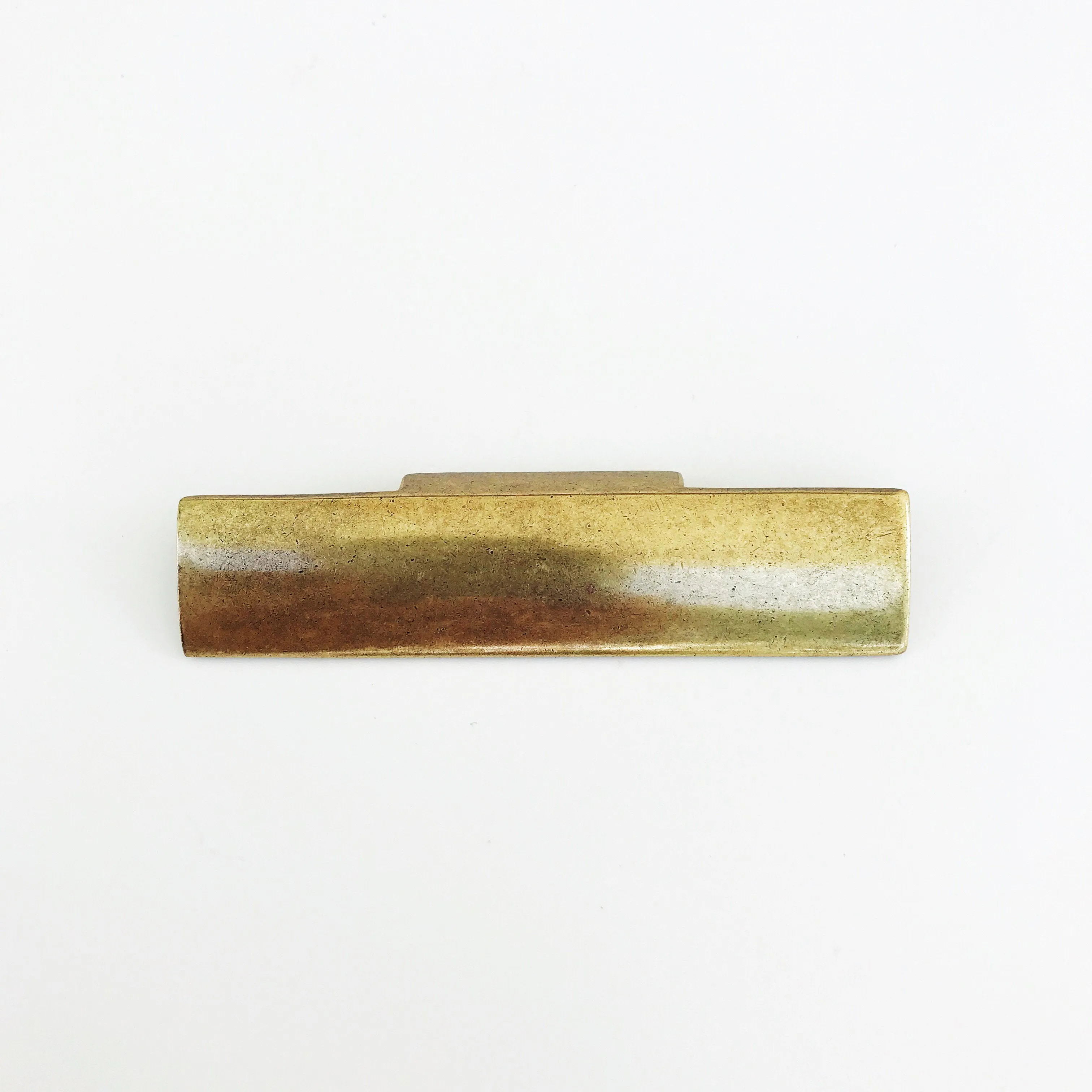 Rectangular "Dara" Aged Brass Drawer Pulls - Cabinet Handles