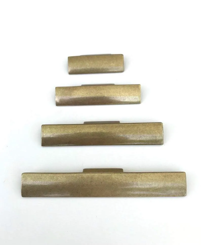 Rectangular "Dara" Aged Brass Drawer Pulls - Cabinet Handles