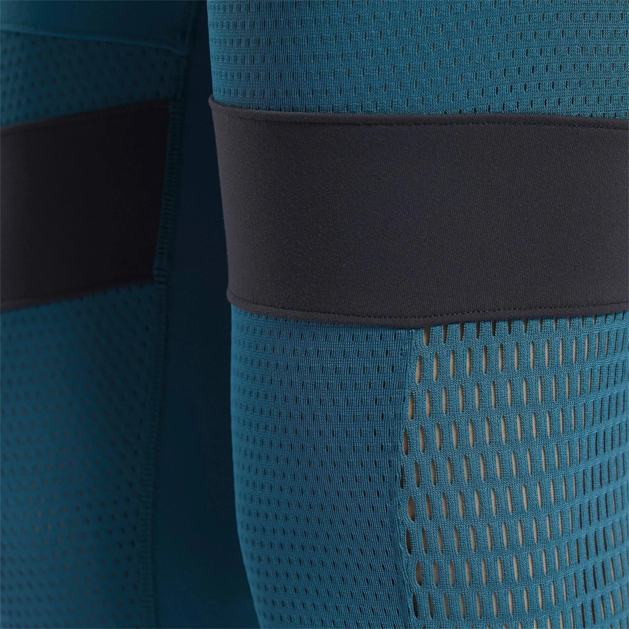 Reebok LUX 2.0 Mid Rise Womens Long Training Tights - Blue