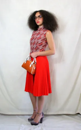 RENT Vintage 1960's Red Mod Dress