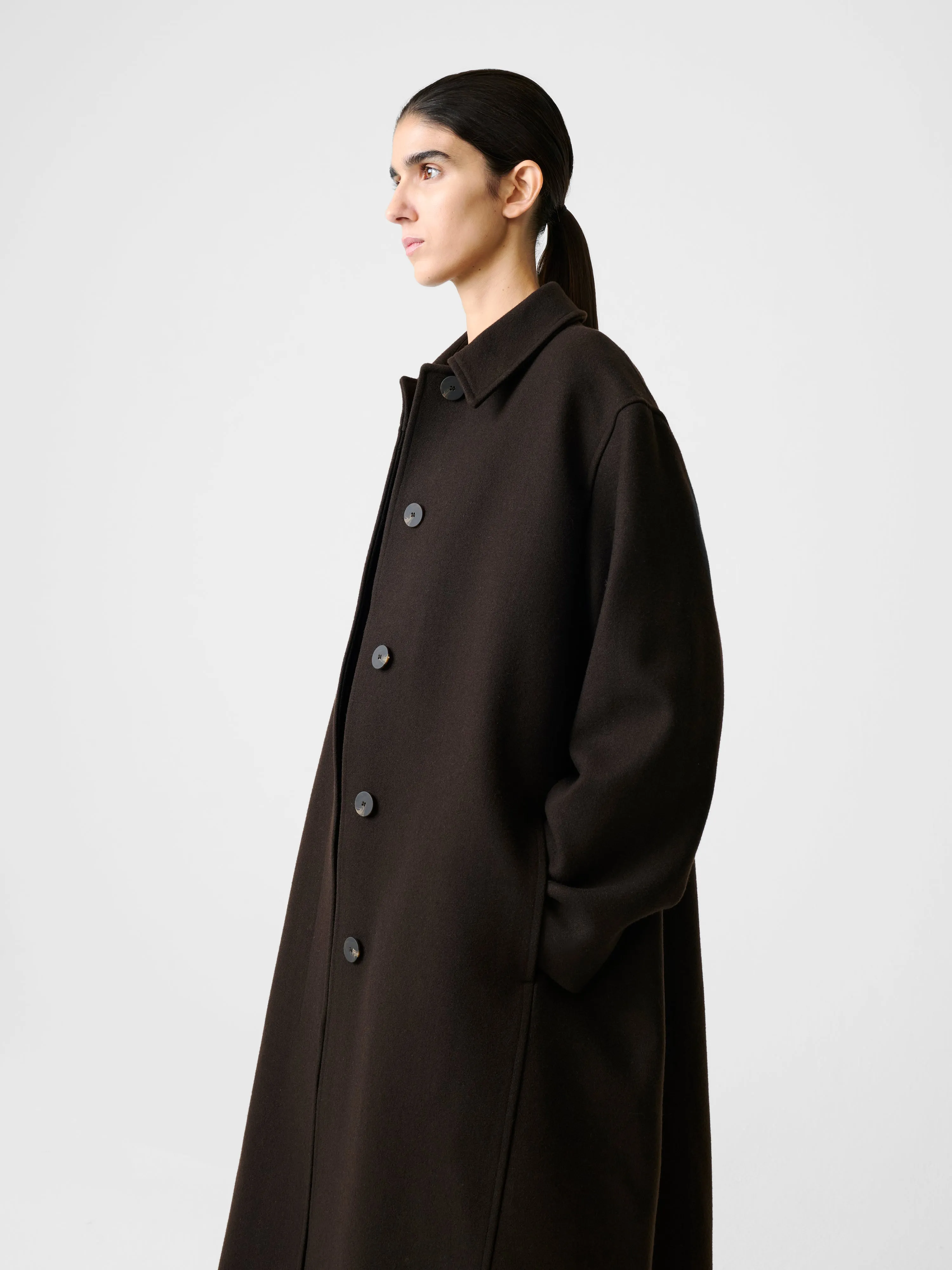 Ria Coat in Espresso