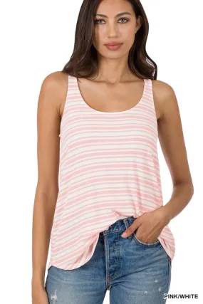 Ribbed Striped Tank