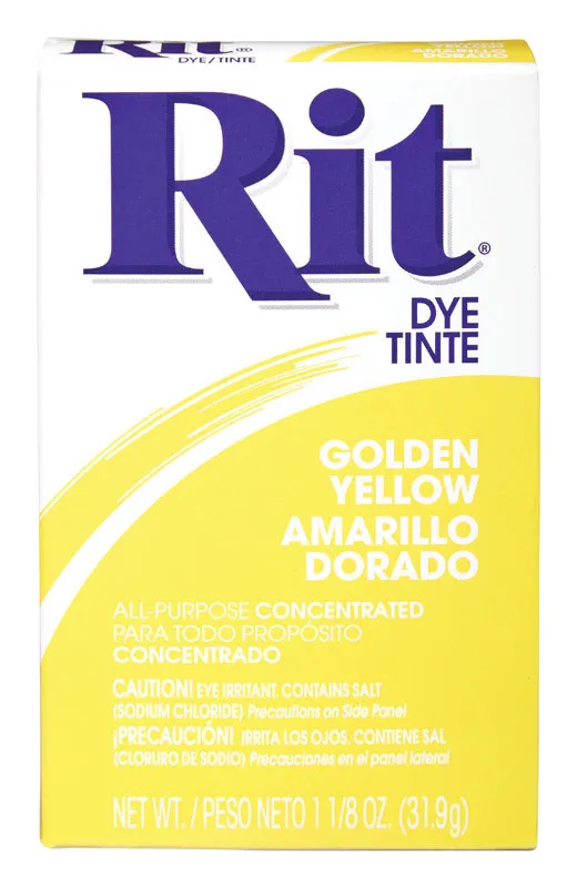 Rit 1.13 oz Golden Yellow For Fabric Dye