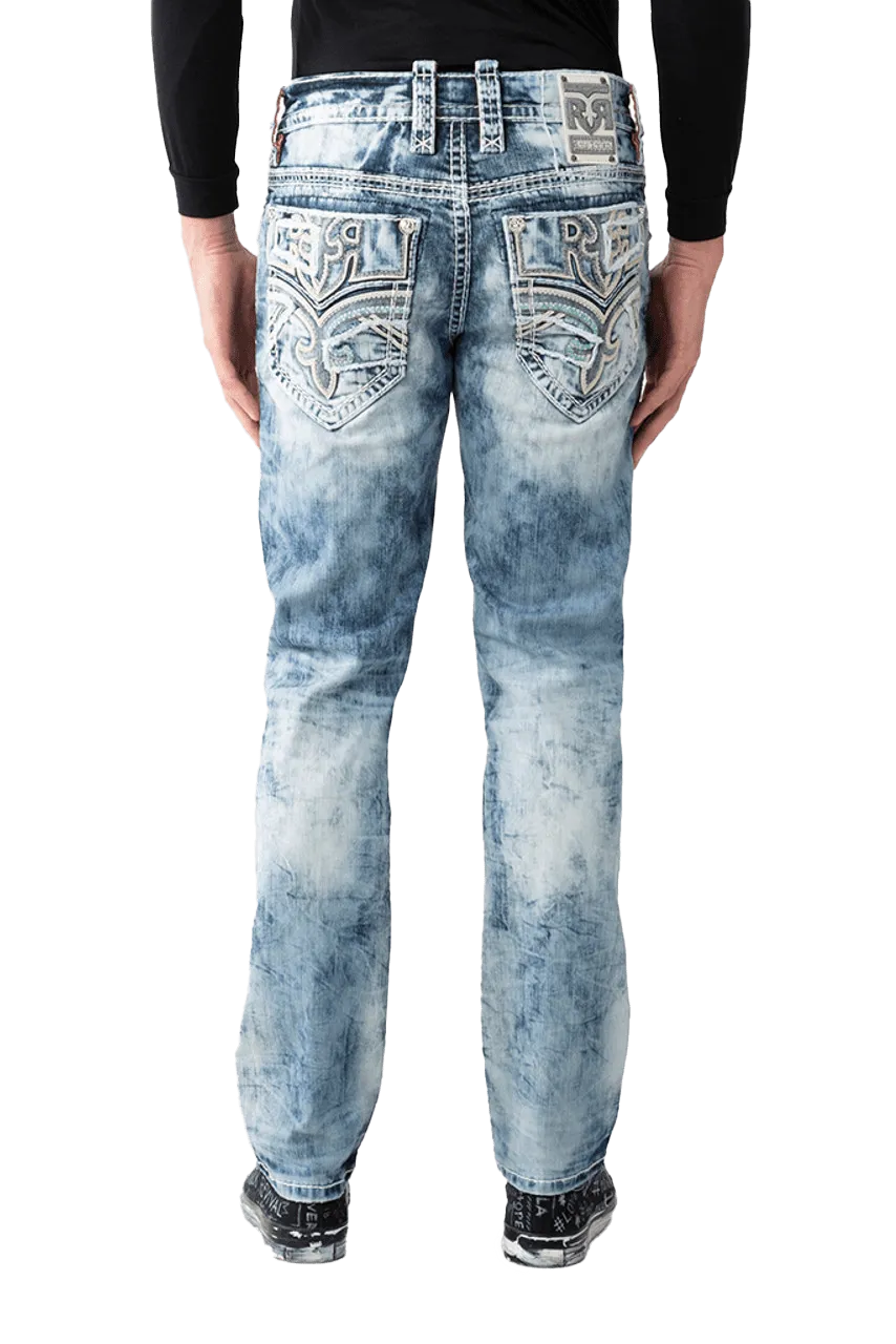 Rock Revival Men's Alt Straight 32" Talan A202 Denim Jeans