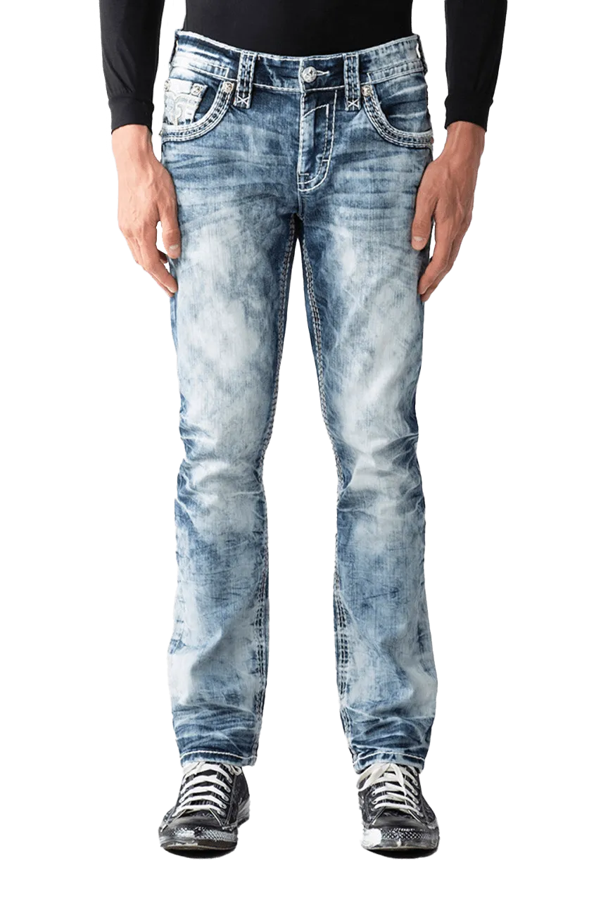 Rock Revival Men's Alt Straight 32" Talan A202 Denim Jeans