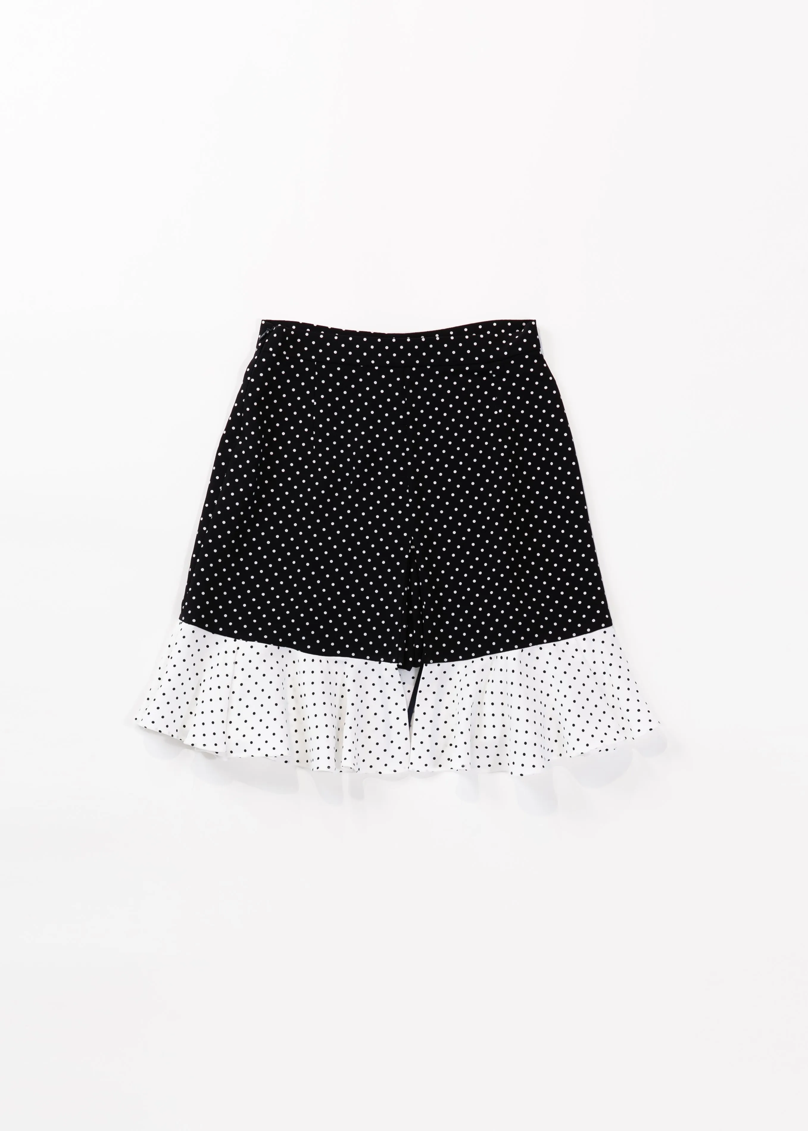 Ruffled hem skirt culottes