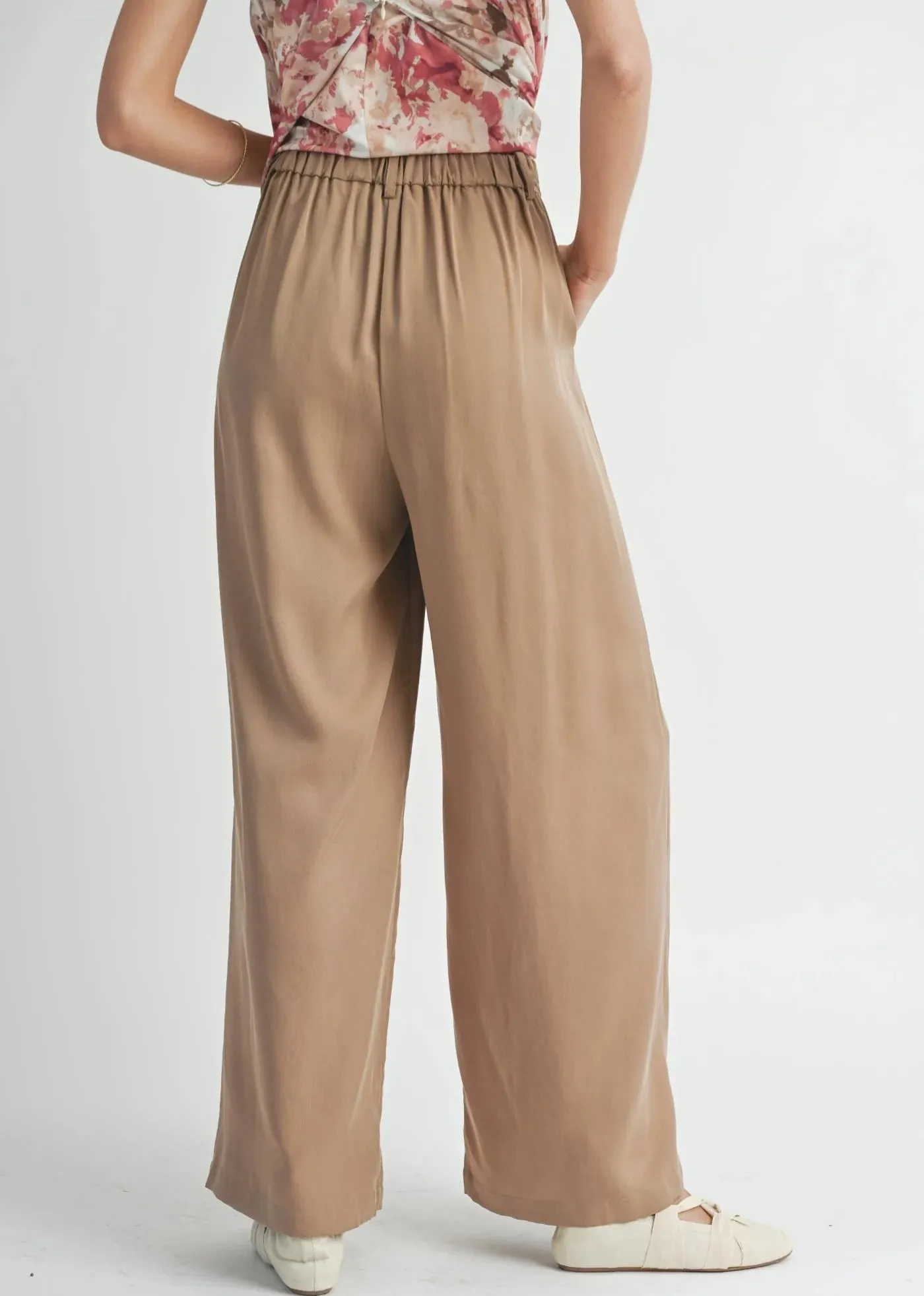 Sadie & Sage - Dress Code Pants-Dark Taupe