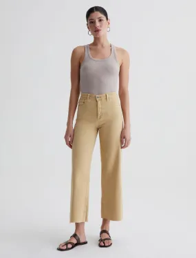 Saige Wide Leg Crop - Sulfur Aspen Yellow