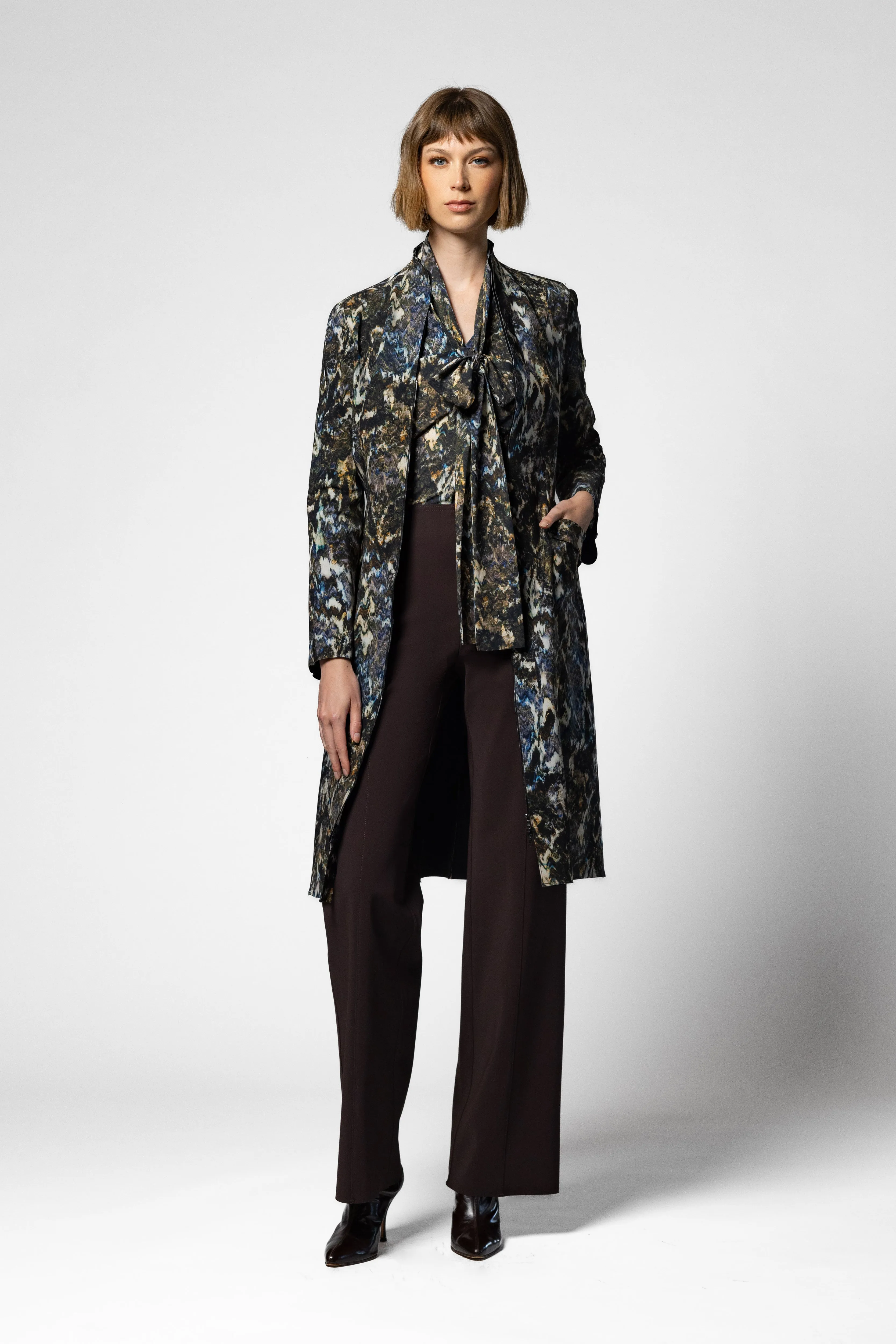 Sakiko Coat - Kyoto Print