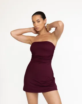 Sarie Mini Dress (Plum)