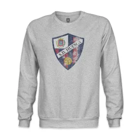 SD Huesca Color Badge Crewneck Sweatshirt - Grey