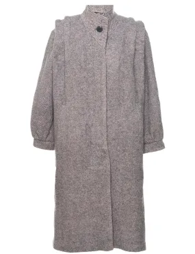 Single Breasted Wool Coat - XL