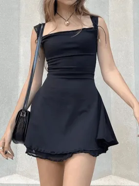 Sleeveless Black Graceful Bodycon Romper