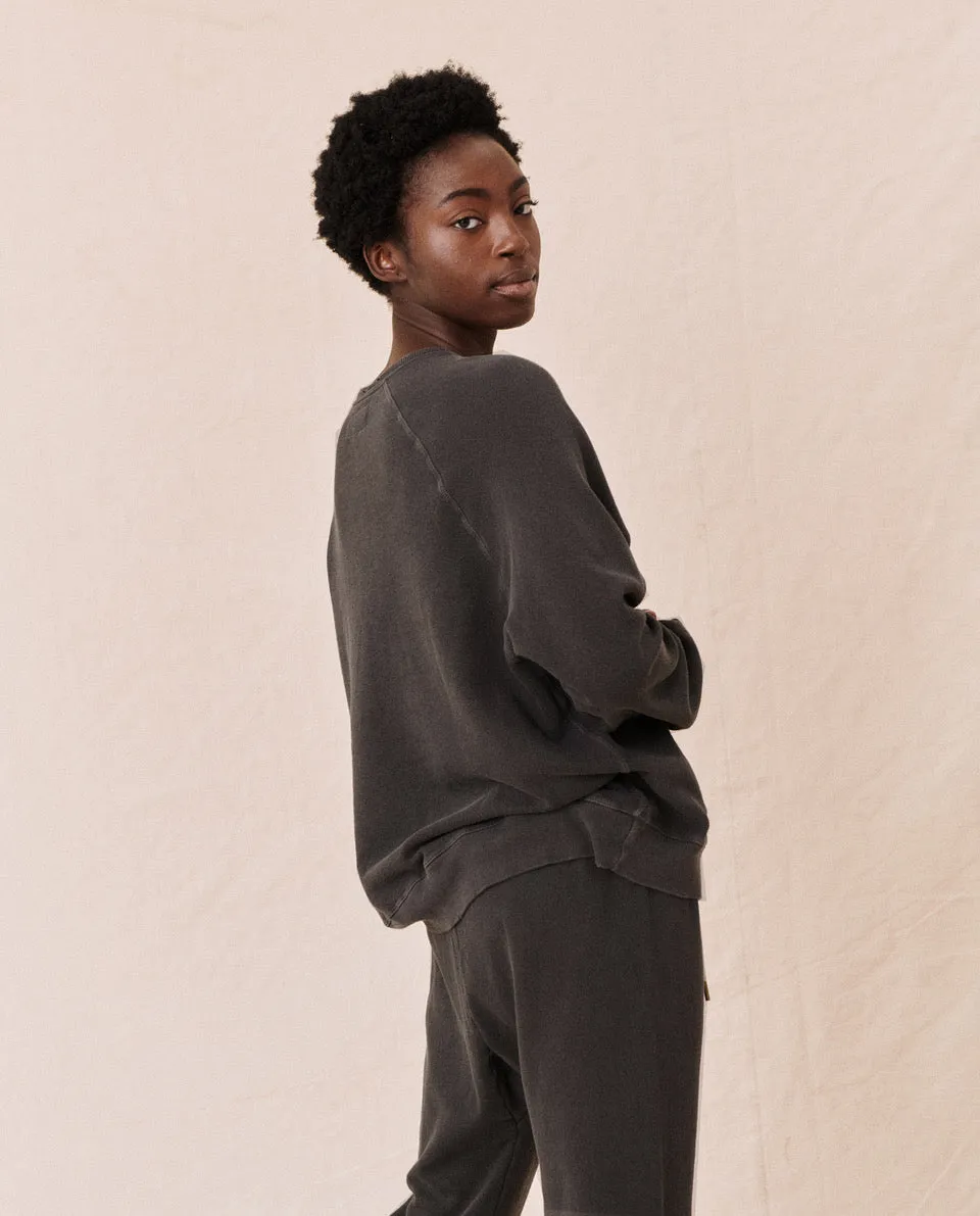 The Slouch Sweatshirt. Solid -- WASHED BLACK