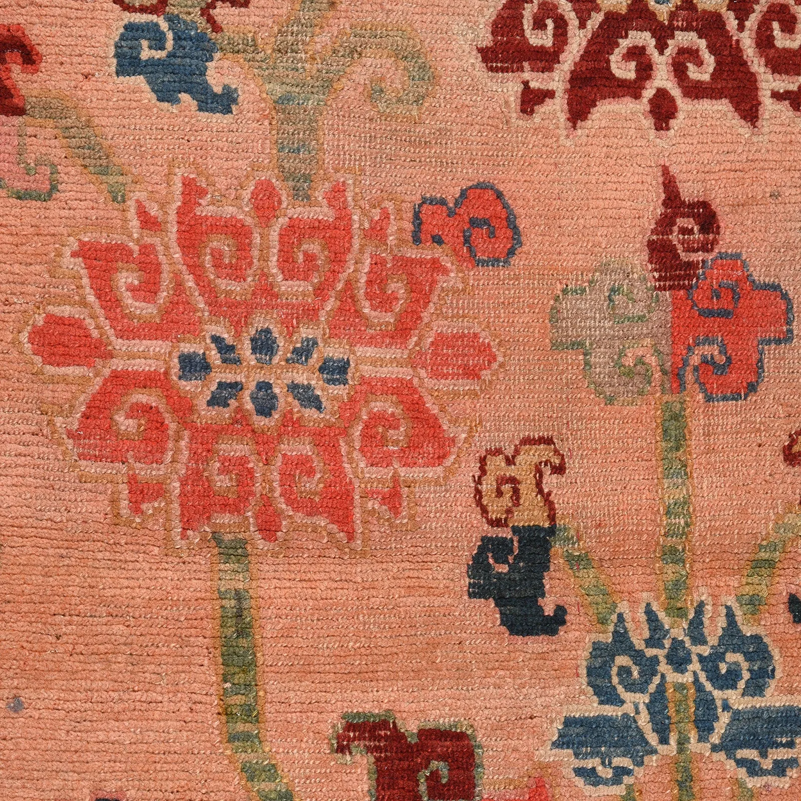 Tibetan Wool Rug - 19th Century