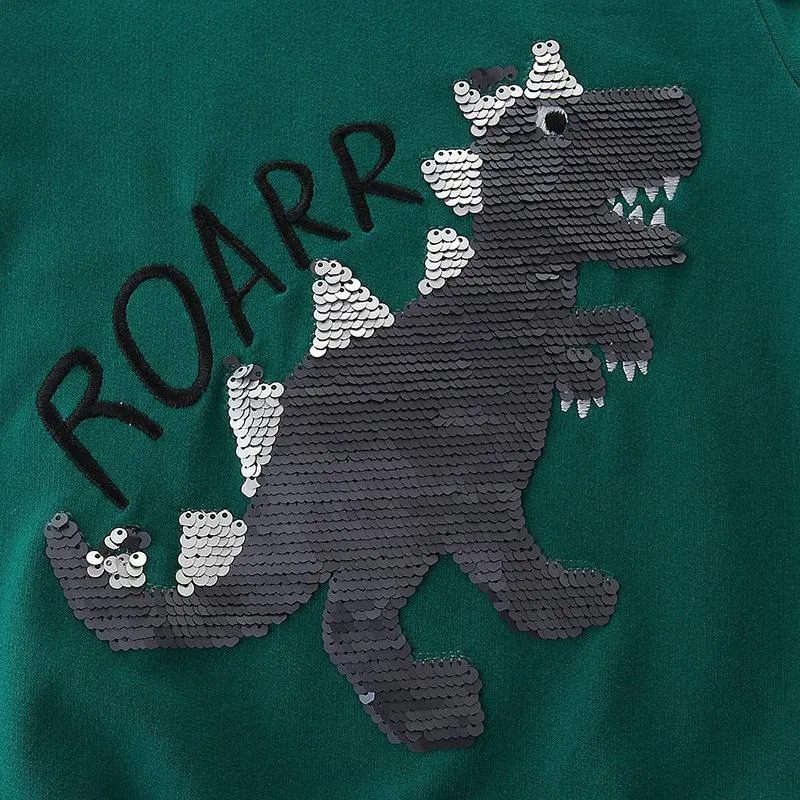 Toddler/Kid Boy's Dinosaur Print Sweatshirt