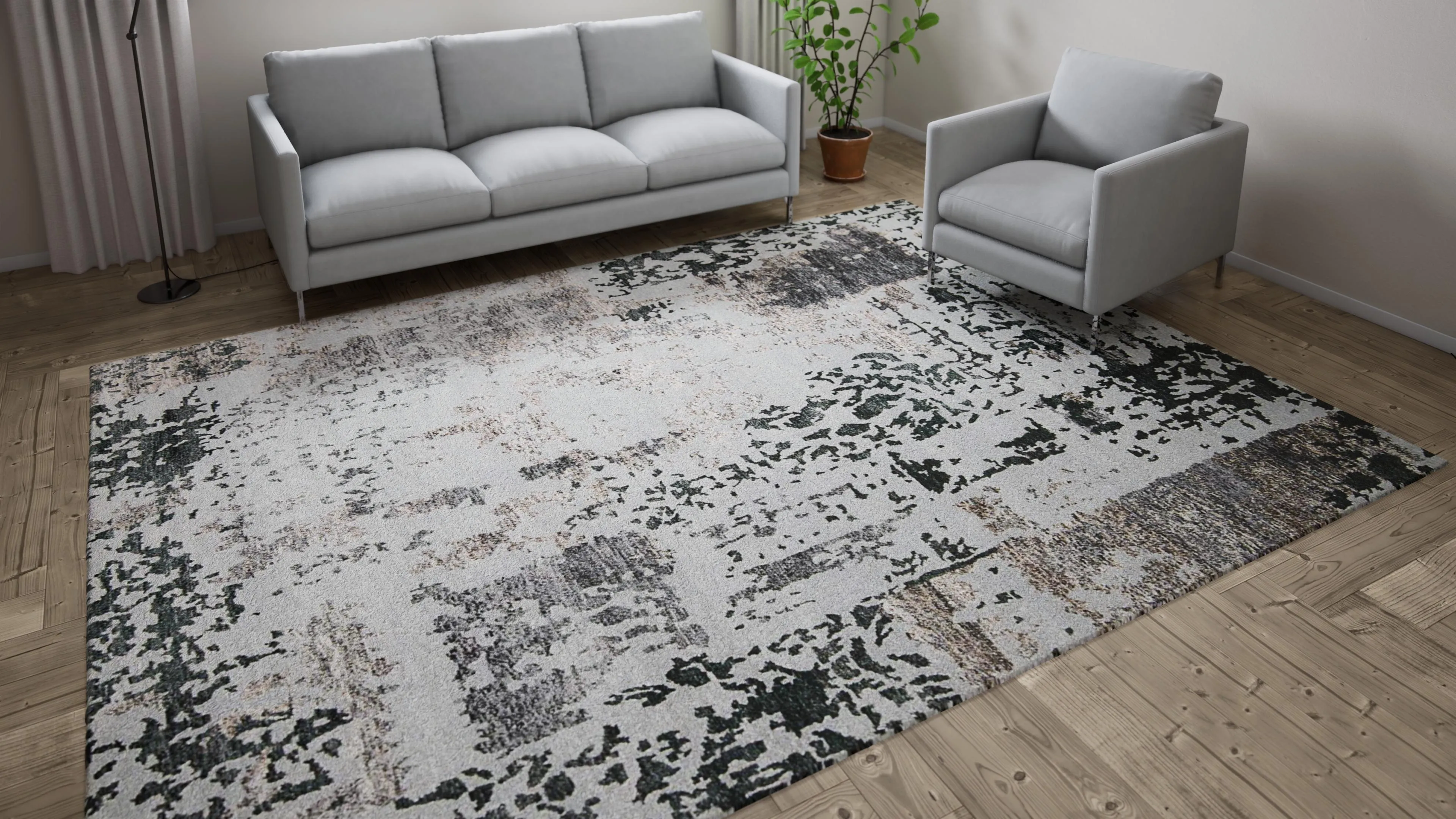 Transitional Essentials Rug - Silver