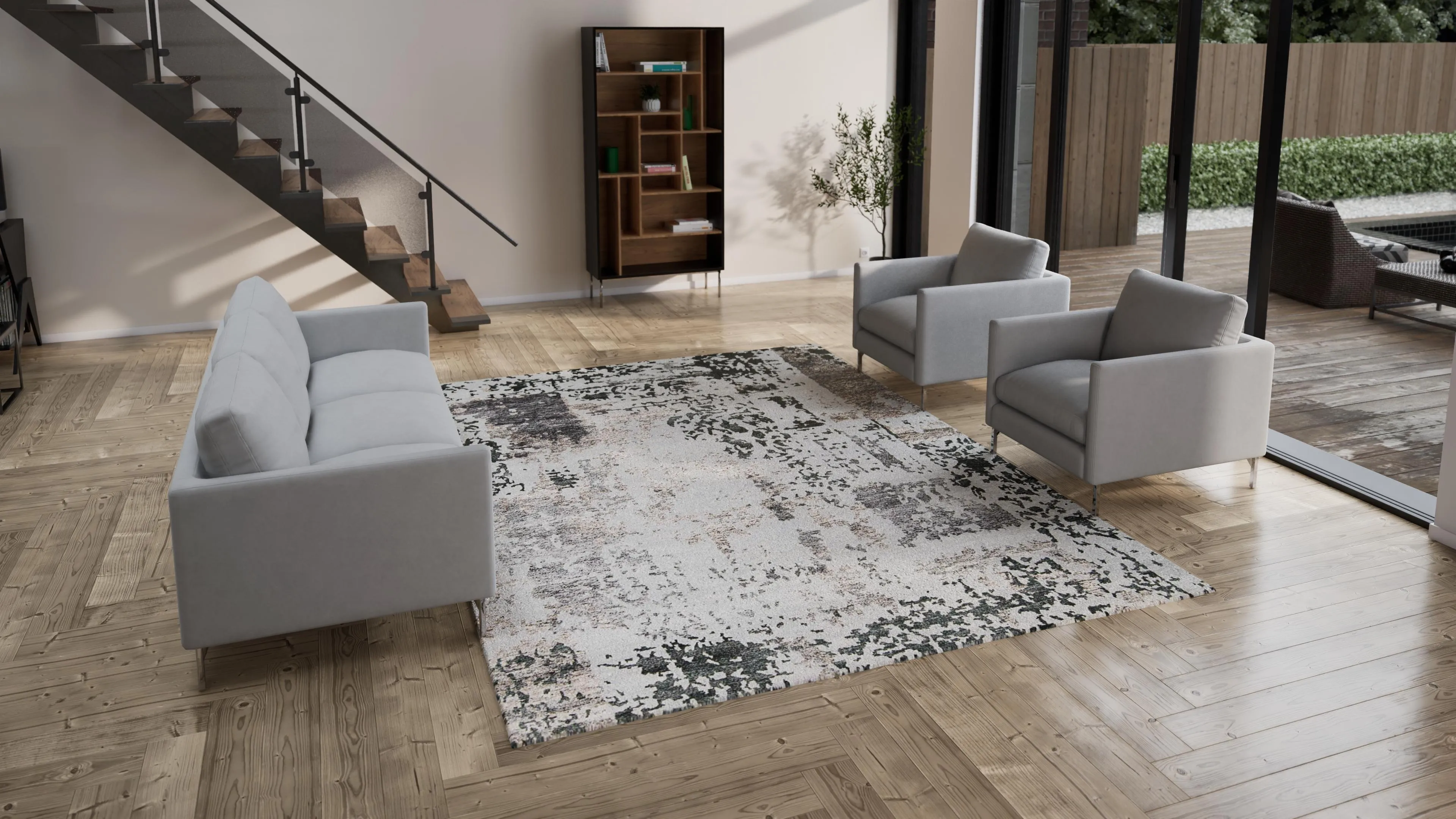 Transitional Essentials Rug - Silver