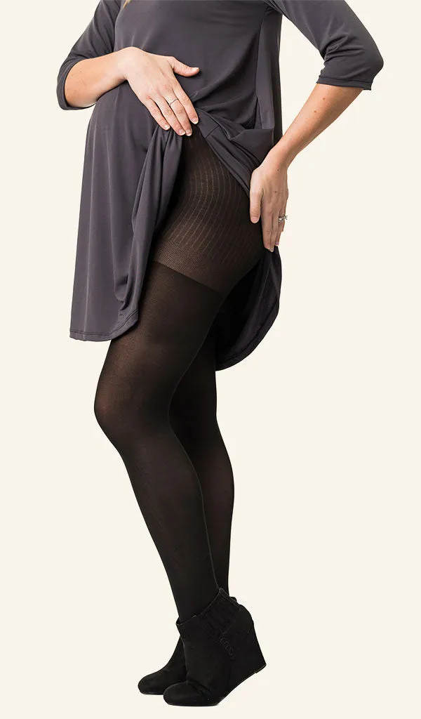 Two Pack Opaque Maternity Tights