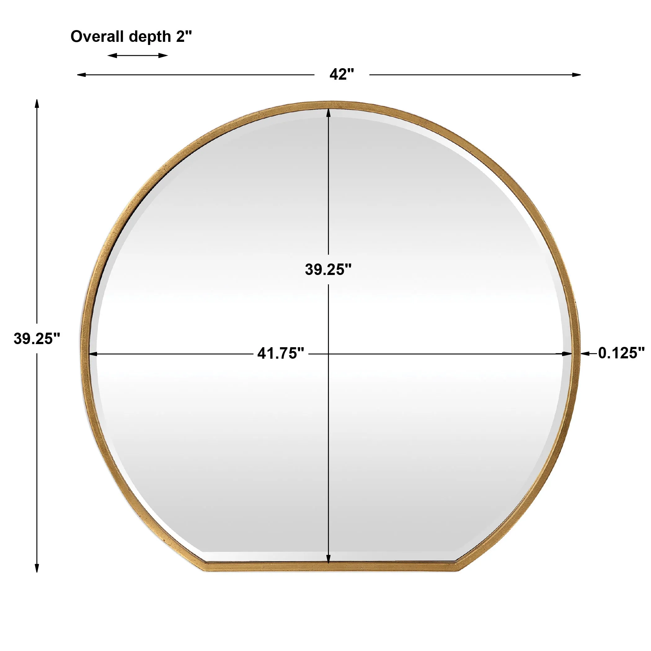 Uttermost Cabell Gold Mirror