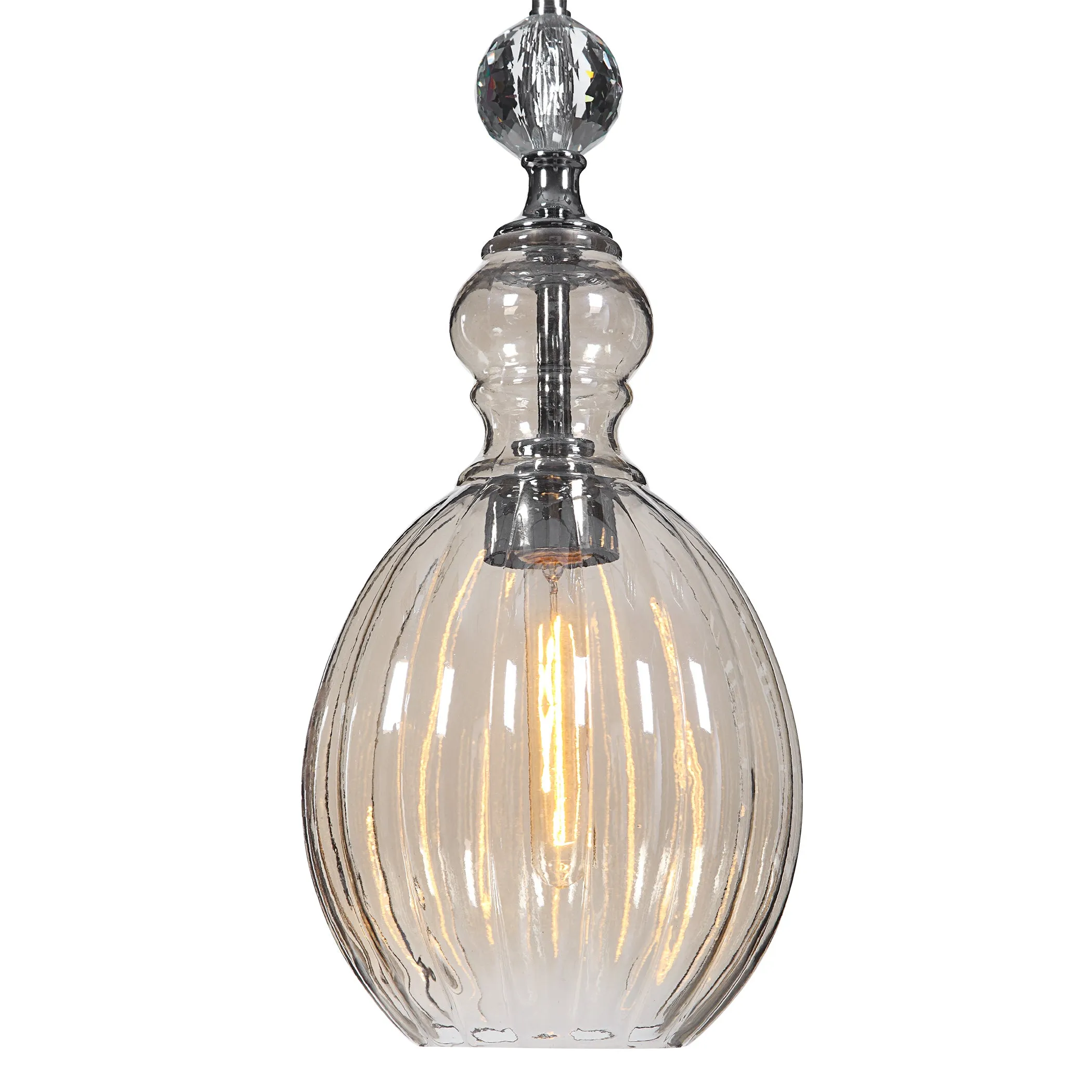 Uttermost GiGi 1 Light Glass Mini Pendant