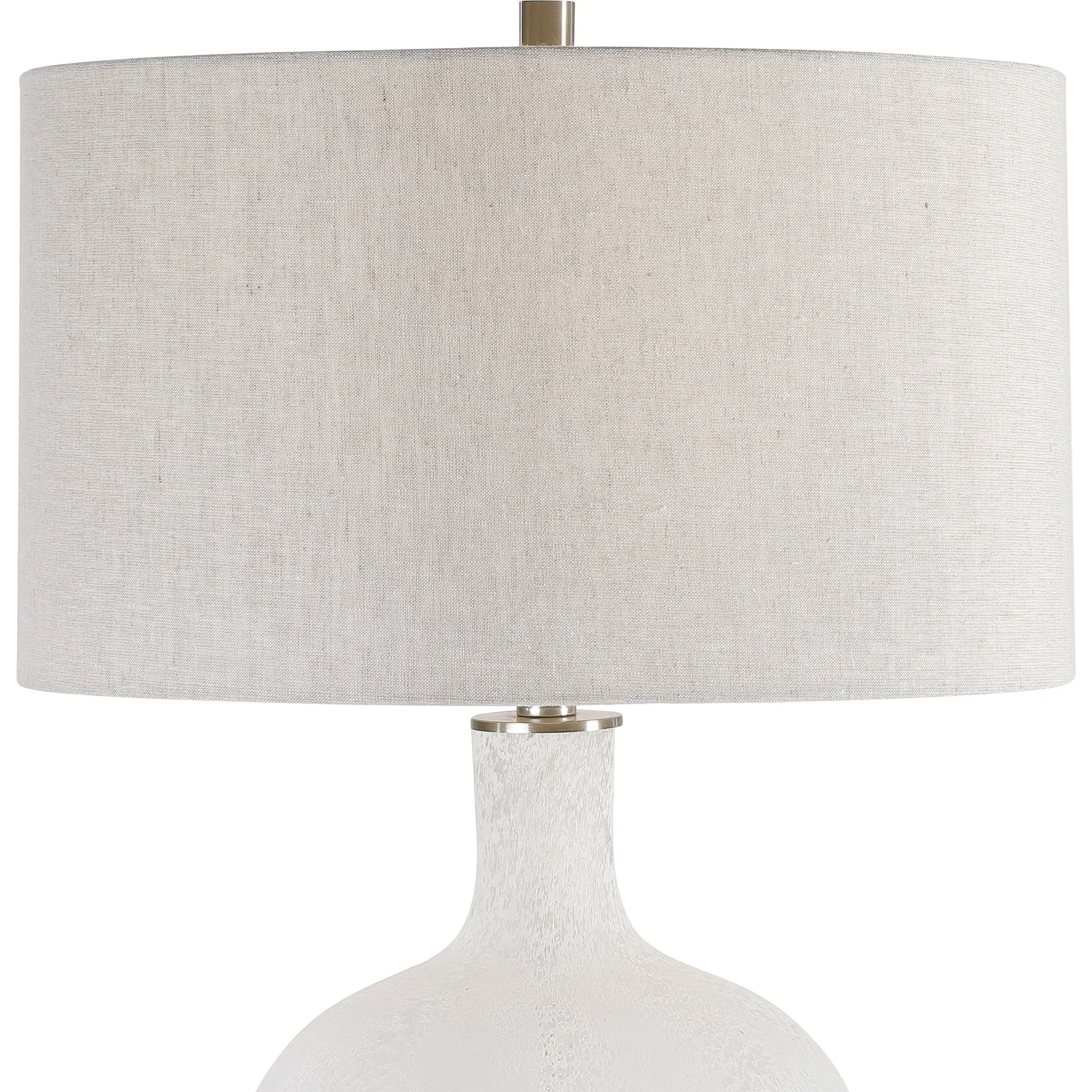 Uttermost Whiteout Mottled Glass Table Lamp