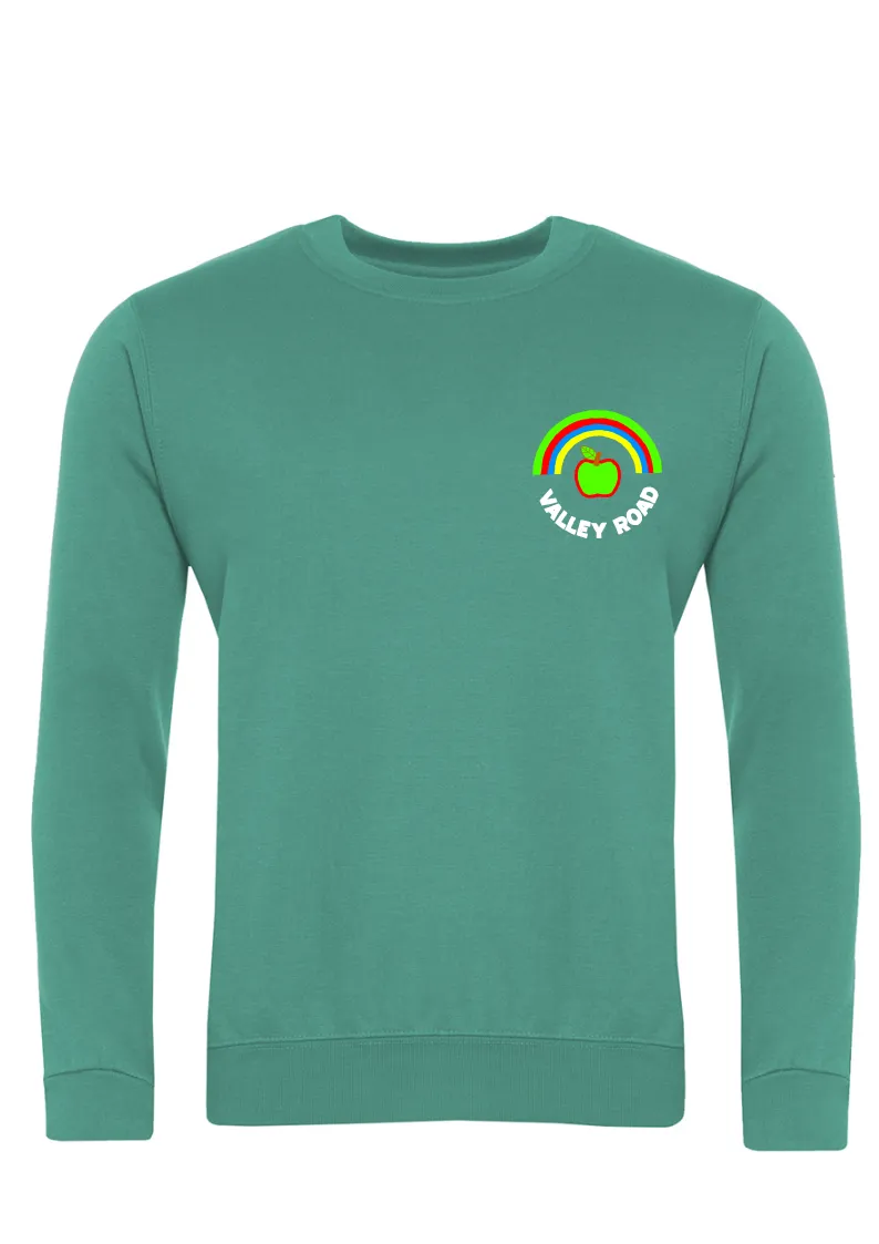 Valley Road Community Primary School Emerald Sweatshirt (Year 5 & 6)