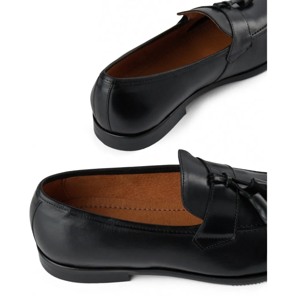 Vicente Leather Loafer - BLACK