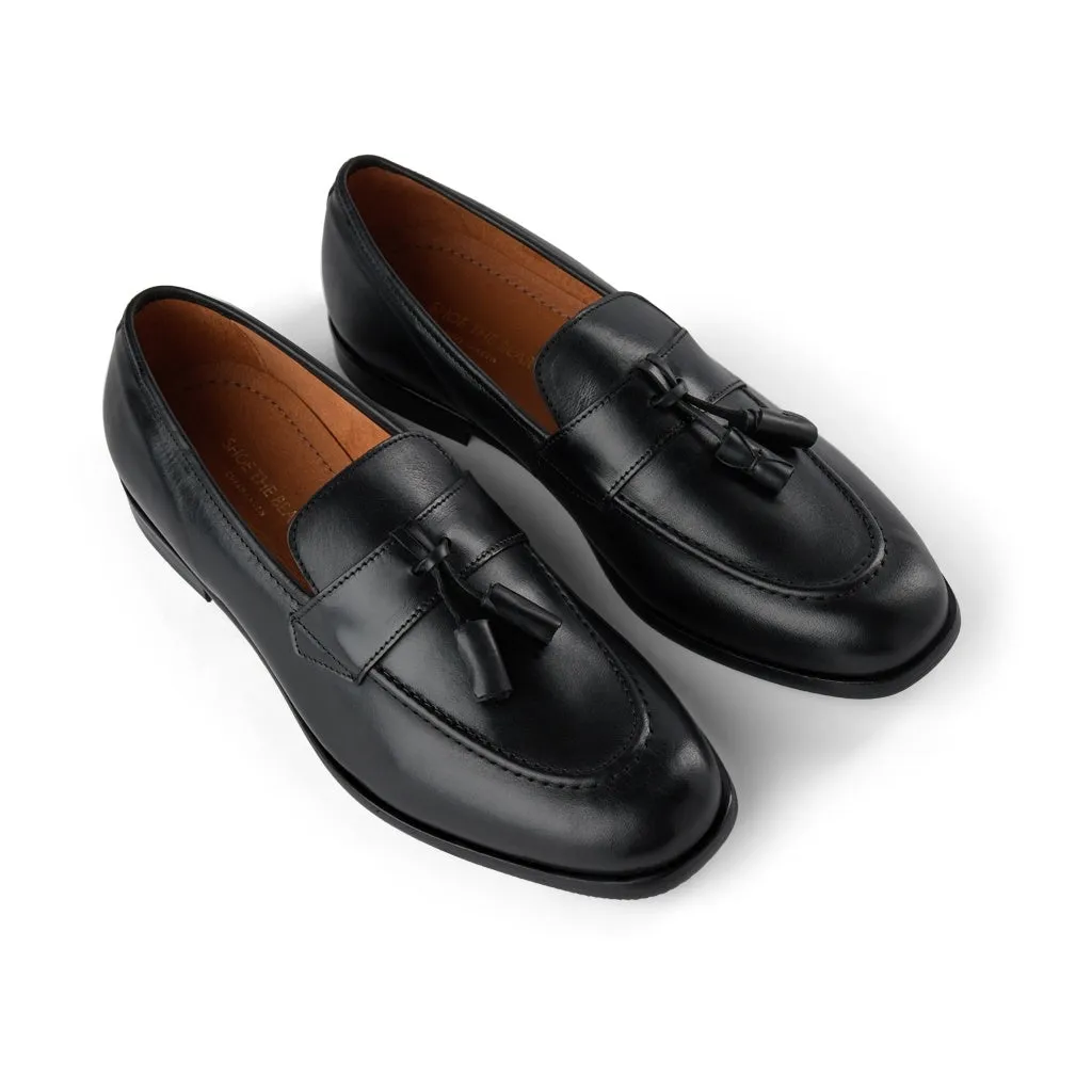 Vicente Leather Loafer - BLACK