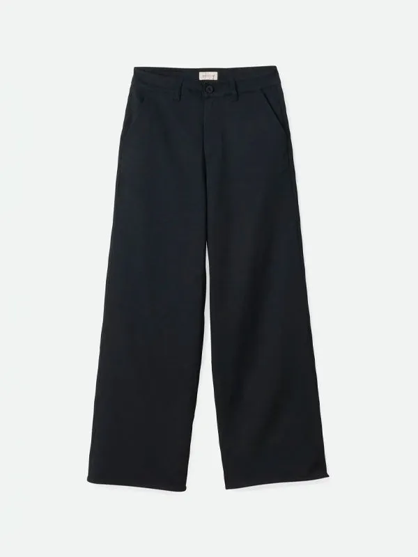 Victory Full Length Wide Leg Pant: Black