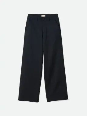 Victory Full Length Wide Leg Pant: Black